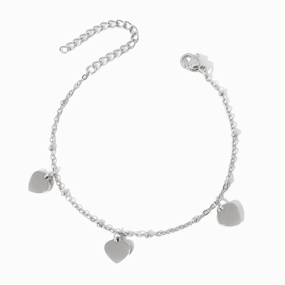 Pulsera Minimalista con Corazones Sorraia